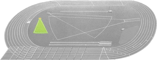 Pista Atletismo Áreas y Zonas de Actuación