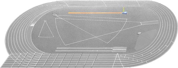 Pista Atletismo Áreas y Zonas de Actuación