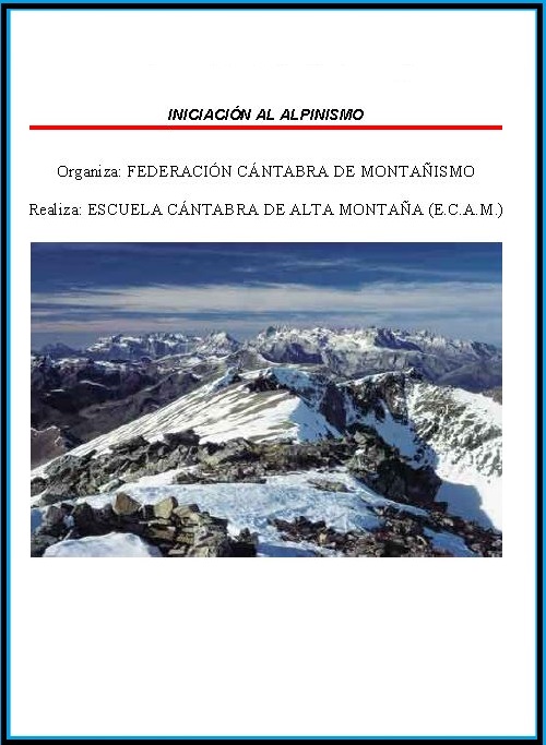 Iniciación al Alpinismo