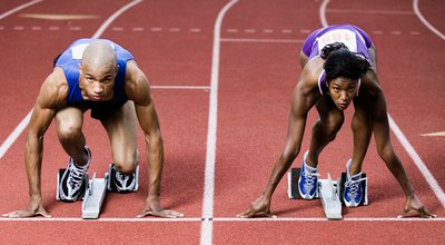 hombres y mujeres deporte olímpico