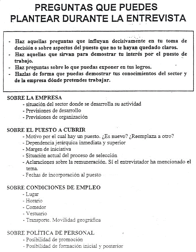 Entrevista de trabajo