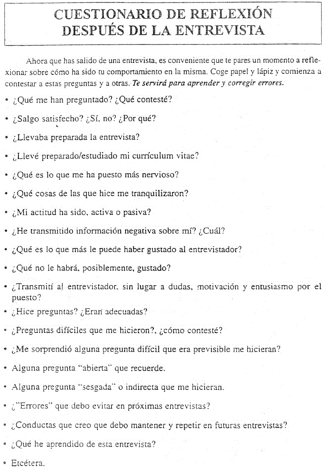 Entrevista de trabajo