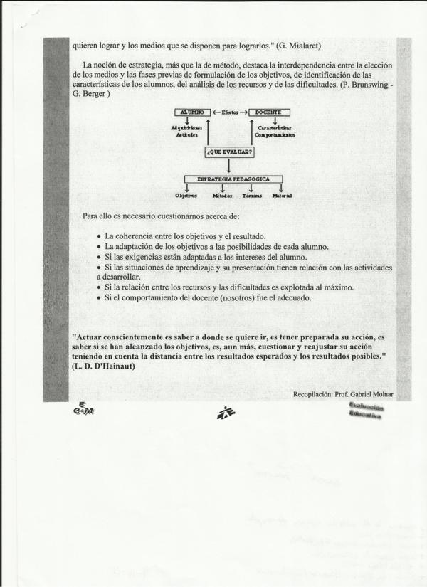 Evaluación educación física